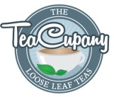Logo of the TeaCupany in light blue
