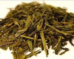loose leaf green tea with vanilla infusions