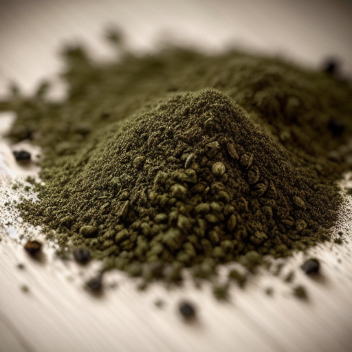 stack of loose leaf gunpowder green tea