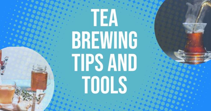 brewing tea with equipment